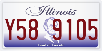 IL license plate Y589105