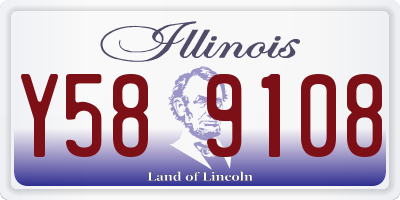 IL license plate Y589108