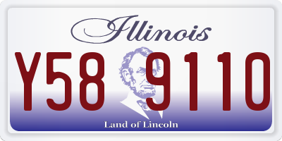 IL license plate Y589110