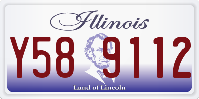 IL license plate Y589112