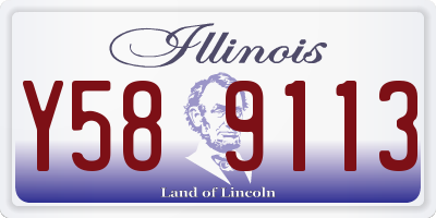 IL license plate Y589113