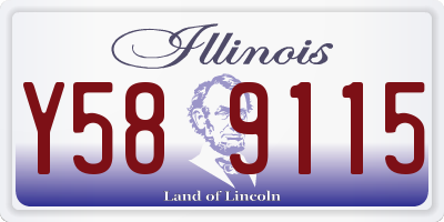 IL license plate Y589115