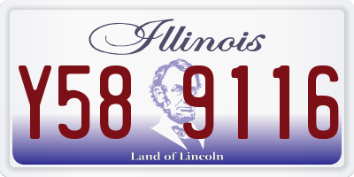 IL license plate Y589116