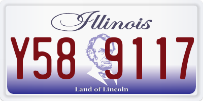 IL license plate Y589117