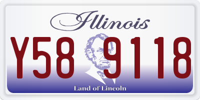 IL license plate Y589118