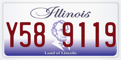 IL license plate Y589119