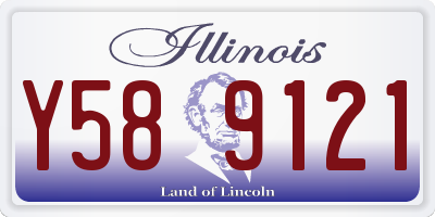 IL license plate Y589121