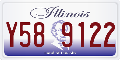 IL license plate Y589122