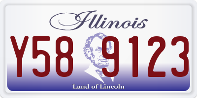 IL license plate Y589123