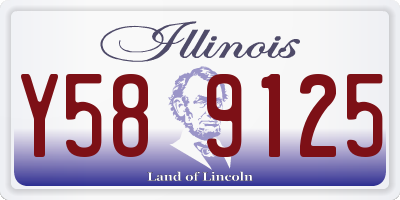 IL license plate Y589125
