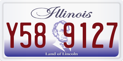 IL license plate Y589127