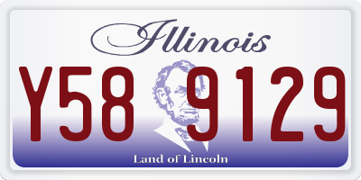 IL license plate Y589129