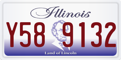 IL license plate Y589132
