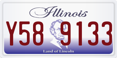 IL license plate Y589133