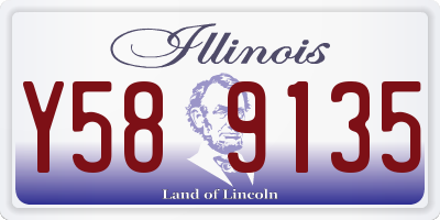IL license plate Y589135