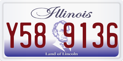 IL license plate Y589136