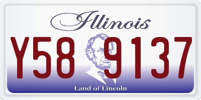 IL license plate Y589137