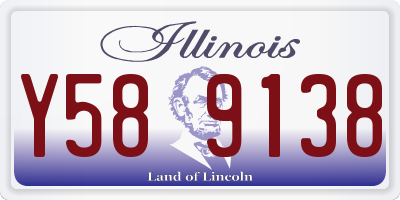 IL license plate Y589138