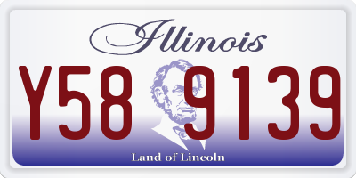 IL license plate Y589139
