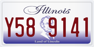 IL license plate Y589141