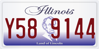 IL license plate Y589144
