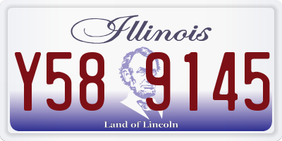 IL license plate Y589145