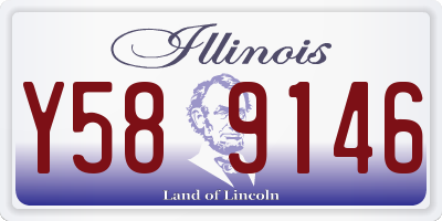IL license plate Y589146