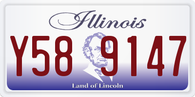 IL license plate Y589147
