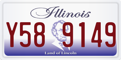 IL license plate Y589149