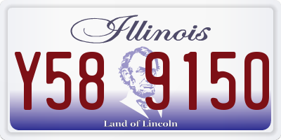 IL license plate Y589150