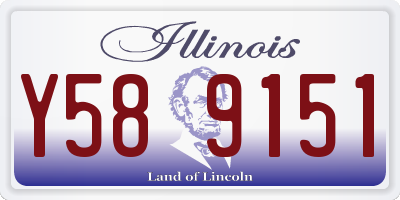 IL license plate Y589151