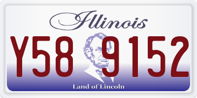 IL license plate Y589152