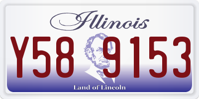 IL license plate Y589153