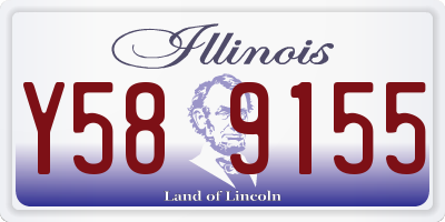 IL license plate Y589155