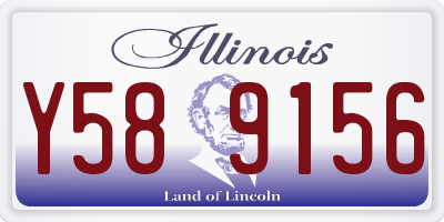 IL license plate Y589156