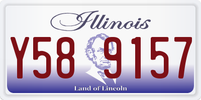 IL license plate Y589157