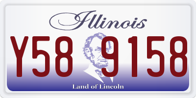 IL license plate Y589158