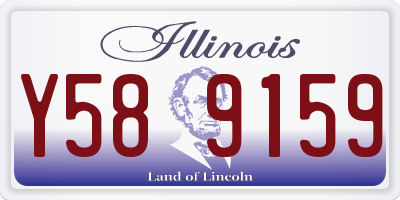 IL license plate Y589159