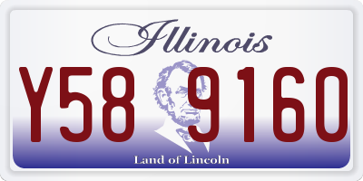 IL license plate Y589160