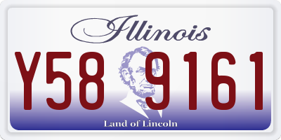 IL license plate Y589161