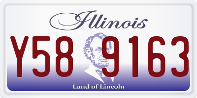 IL license plate Y589163