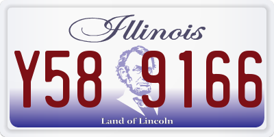 IL license plate Y589166