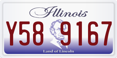 IL license plate Y589167