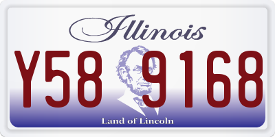 IL license plate Y589168