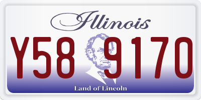 IL license plate Y589170