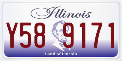 IL license plate Y589171