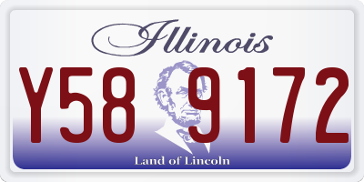 IL license plate Y589172