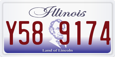 IL license plate Y589174