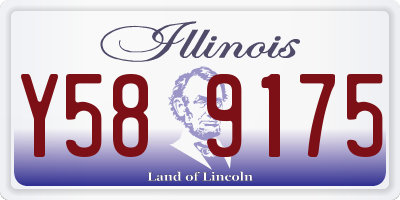 IL license plate Y589175