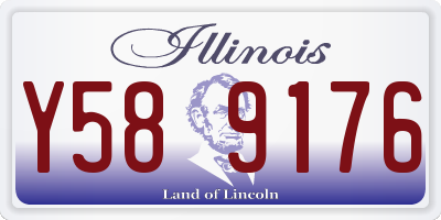 IL license plate Y589176